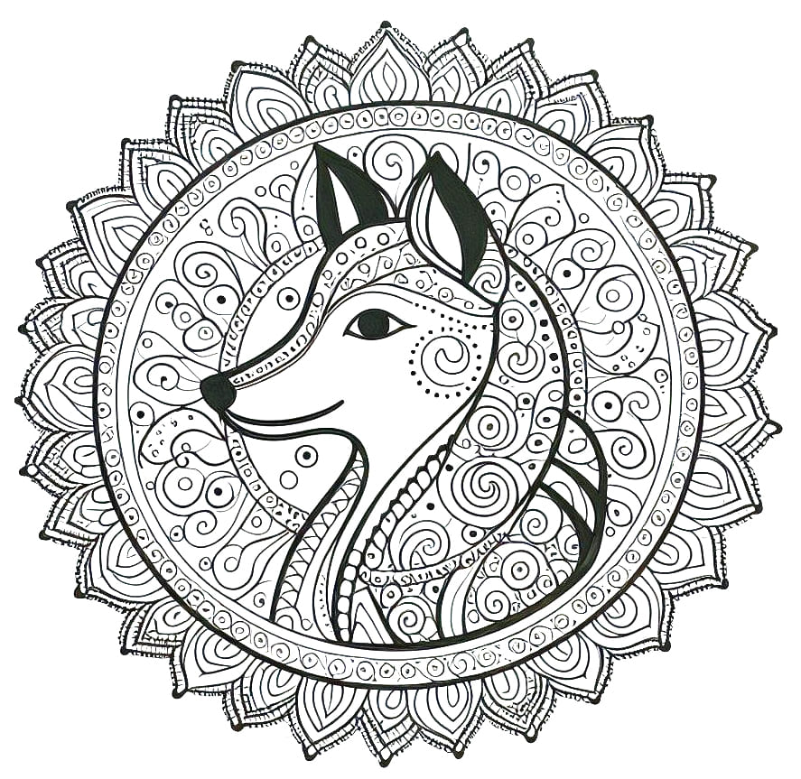 Mandalas Chien 7